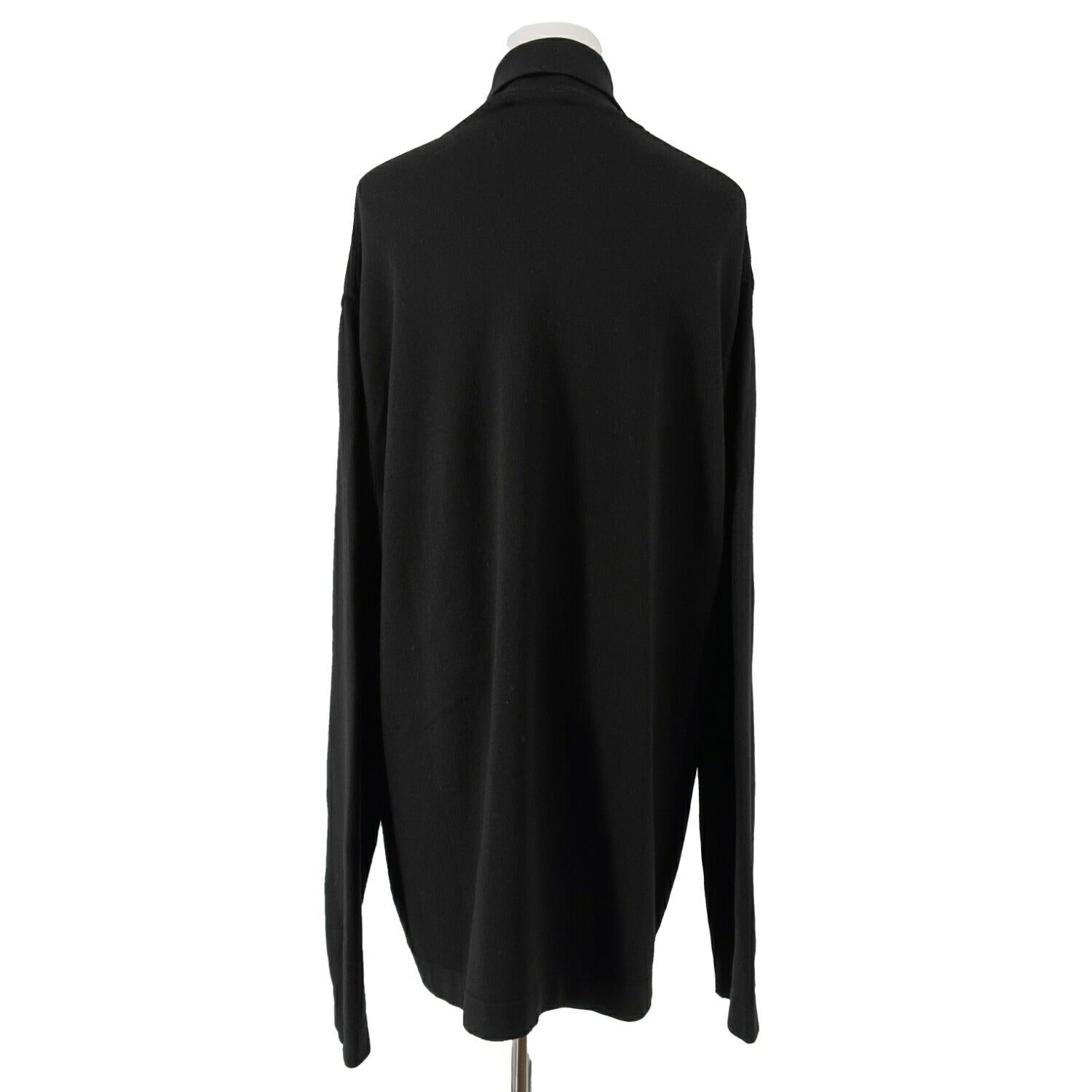 美品　HERMES　セーター　ハーフジップ　カシミヤ　ニット　レザー　ライン　L HERMES - 美品 エルメス HERMES ニット セーター ハーフジップ ロング