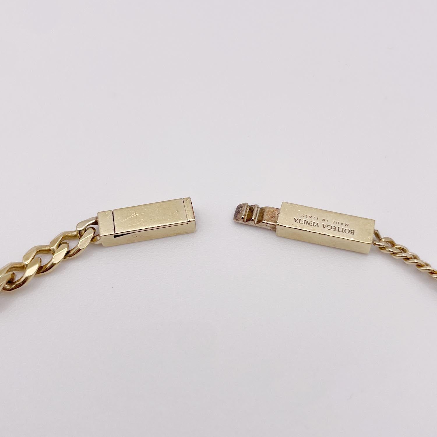 BOTTEGA VENETA ボッテガヴェネタ チェーンブレスレット 20cm メンズ S