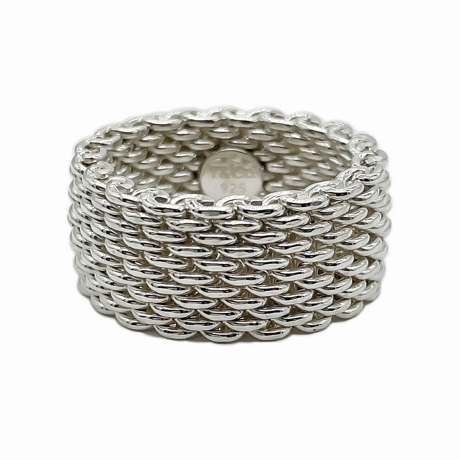 Tiffany&Co. ティファニー 9号 サマセット リング 指輪 メッシュ SV925