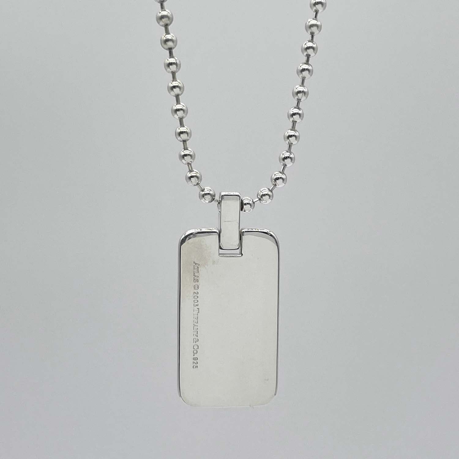Tiffany&Co. ティファニー アトラスID ネックレス SV925 プレート 新品