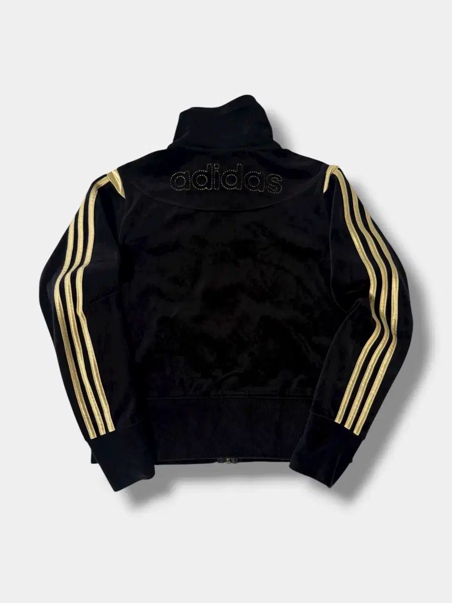 アディダス 00s 黒 金 バイカラー ビックロゴ ツアーベルベット