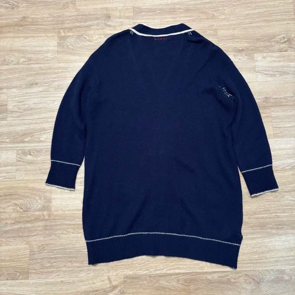 【美品】マルニ　MARNI カシミヤ100% カーディガン　バイカラー 美品】マルニ MARNI カシミヤ100% カーディガン バイカラー