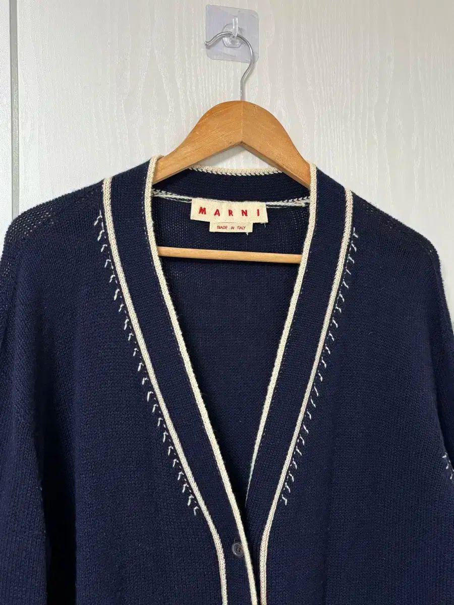 【美品】マルニ　MARNI カシミヤ100% カーディガン　バイカラー 美品】マルニ MARNI カシミヤ100% カーディガン バイカラー