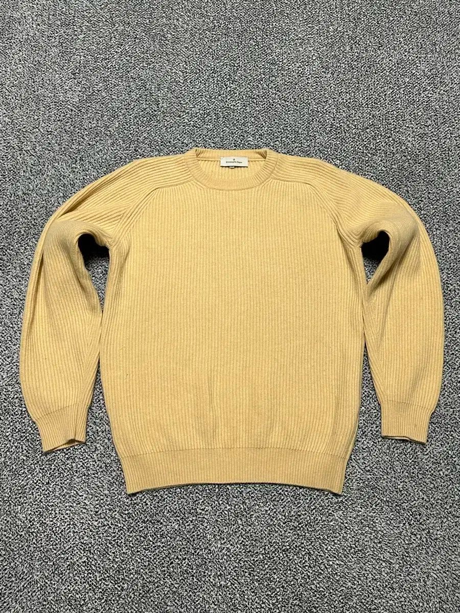 定価20万級】ゼニア シルク100% ニット イタリア製 オレンジ 希少 L