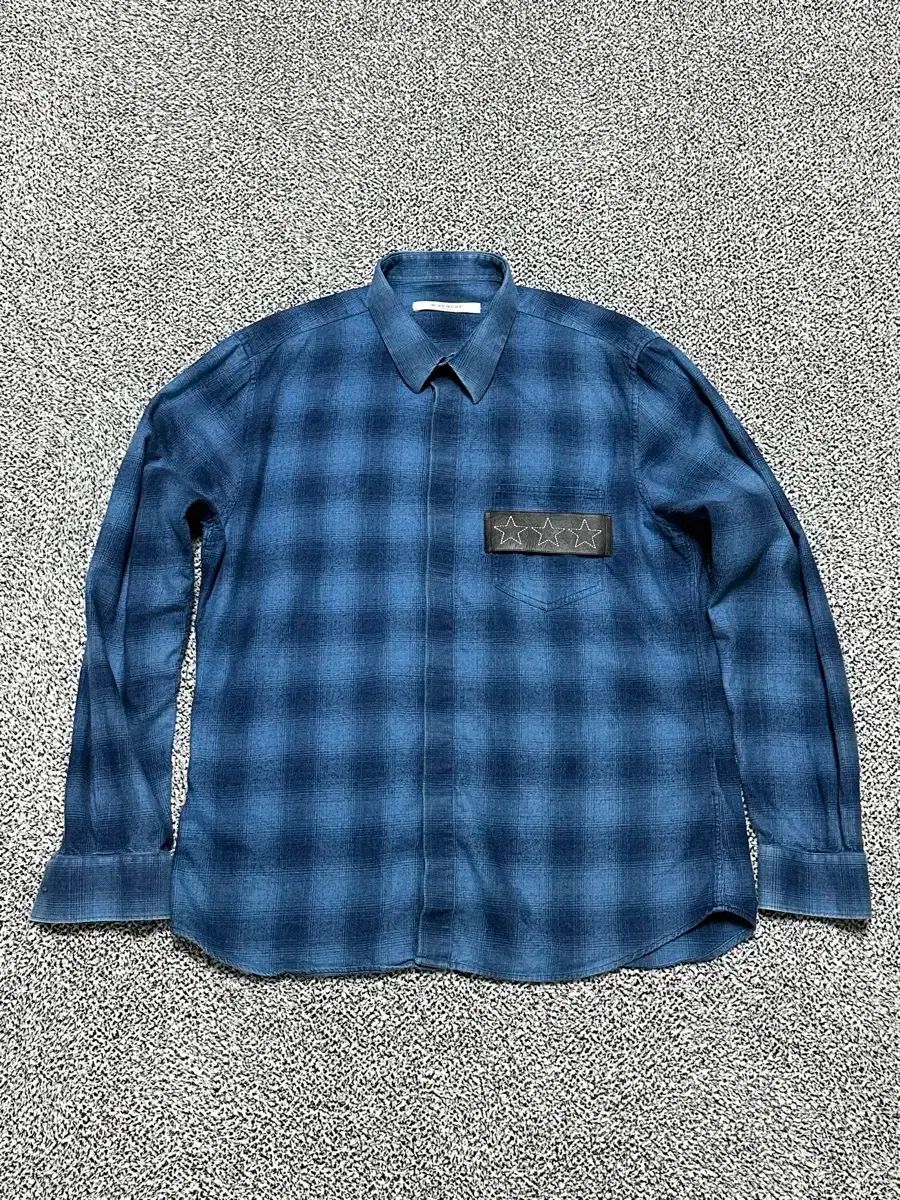 ジバンシィ 正規品 / メンズ100 / ブルー チェックシャツ - メルカリ