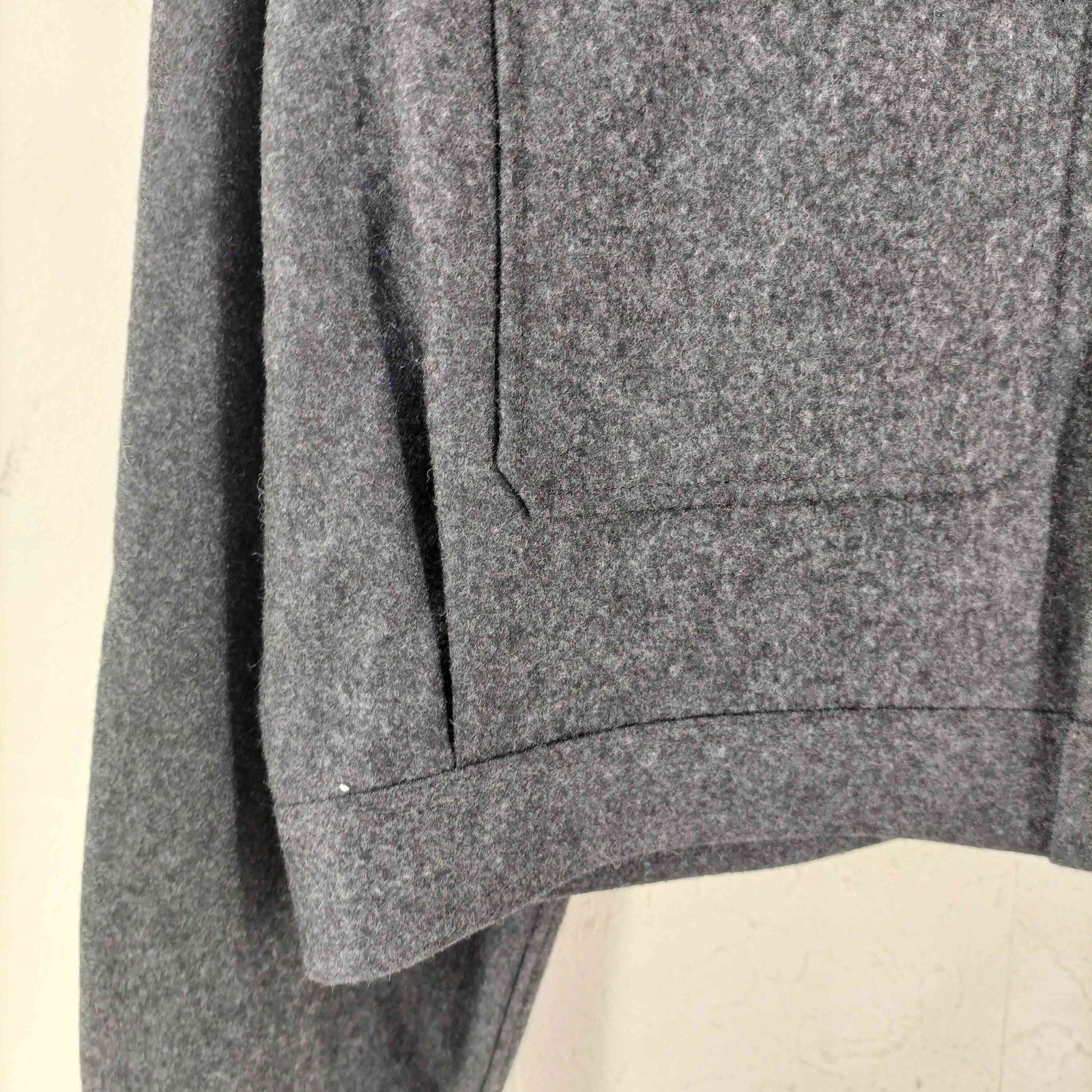 THE RERACS(ザリラクス) 2/54 COLLEGE FLANNEL CPO SUPER SHORT BLOUSE レディース JPN：38 【中古】【ブランド古着バズストア】 ザリラクス THE RERACS 2/54 COLLEGE FLANNEL CPO SUPER SHORT BLOUSE