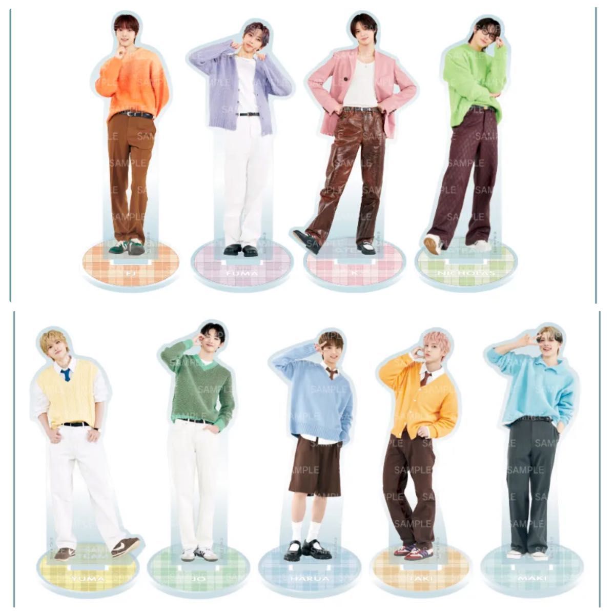 &TEAM 日本限定 アクリルスタンド 9個 エンティーム Colorful アクスタ