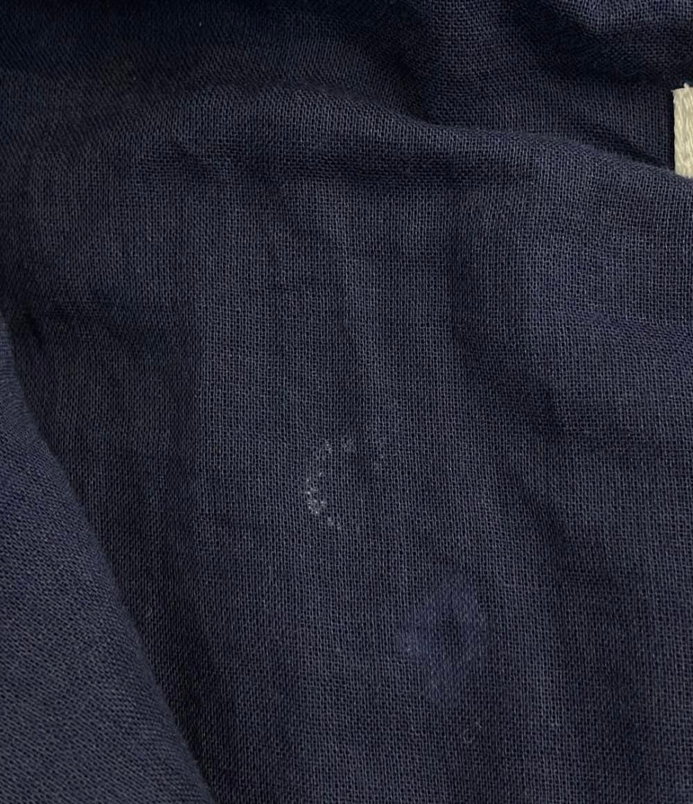 ヌキテパ コットンガーゼ フルエンブロイダリーフリル カラー ドレス