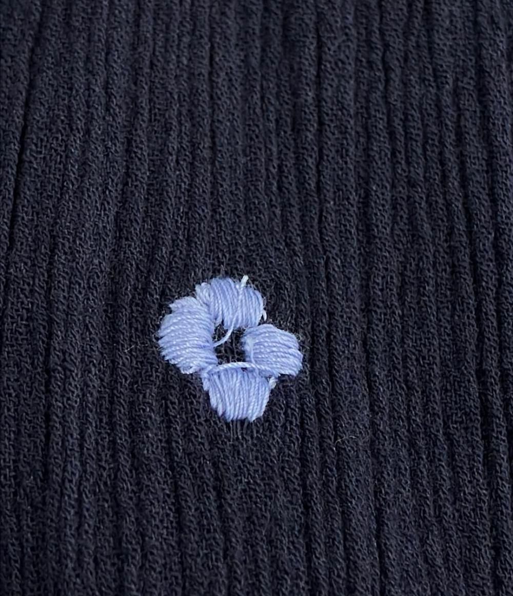 ヌキテパ コットンガーゼ フルエンブロイダリーフリル カラー ドレス