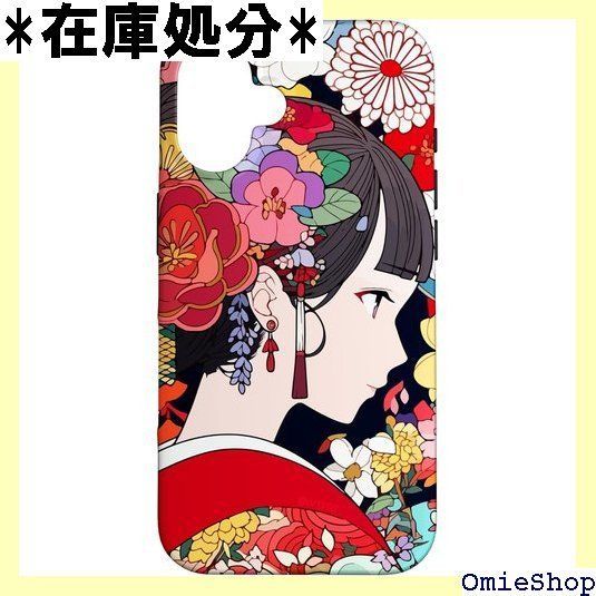 【数量限定，品質保証】 iPhone 16 カワイイ 着物 女の子 花 日本 美的 アニメ スマホケース 990 ソフト・ハードケース