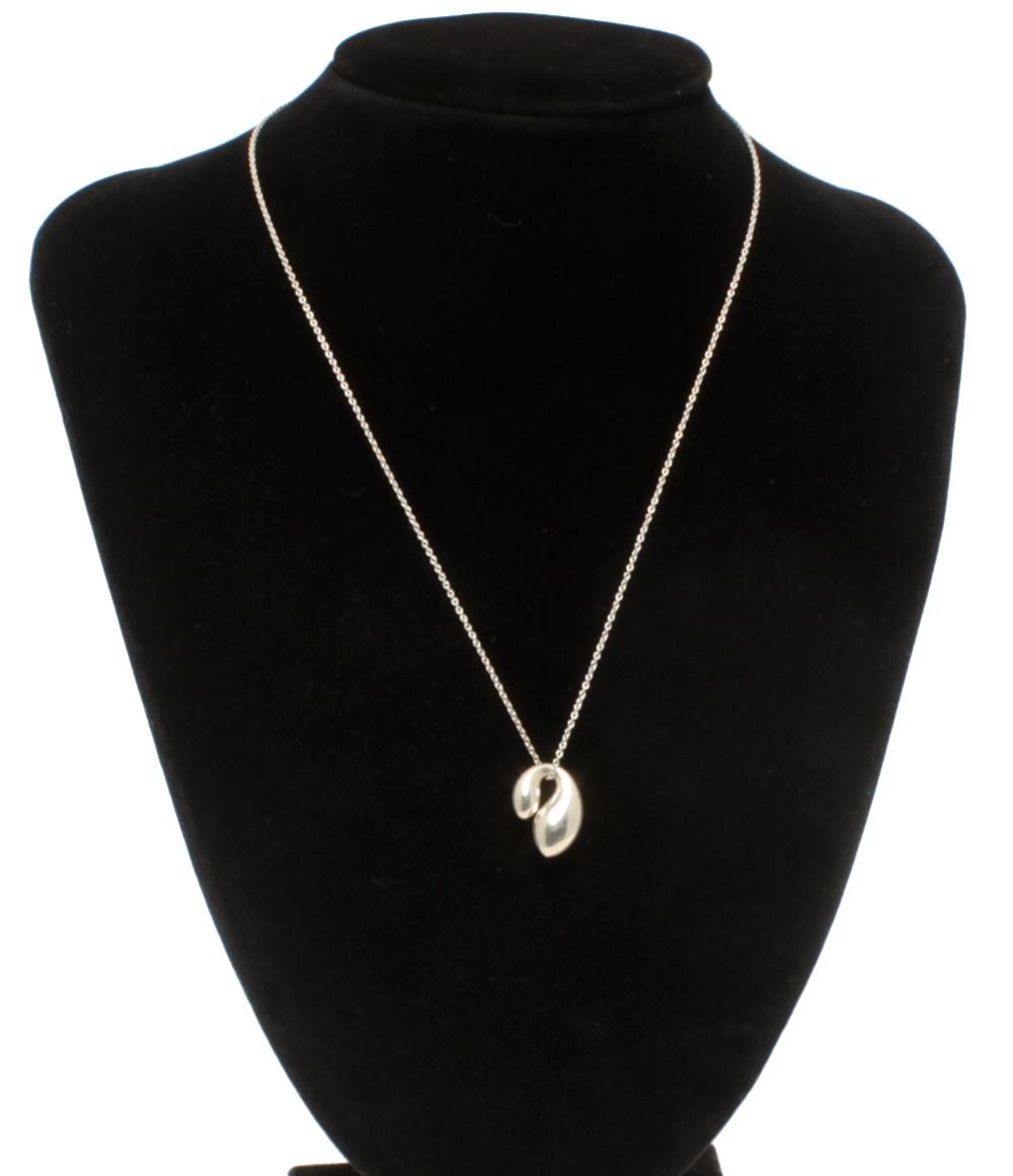 ティファニー ネックレス SV925 ダブルティアドロップ エルサ