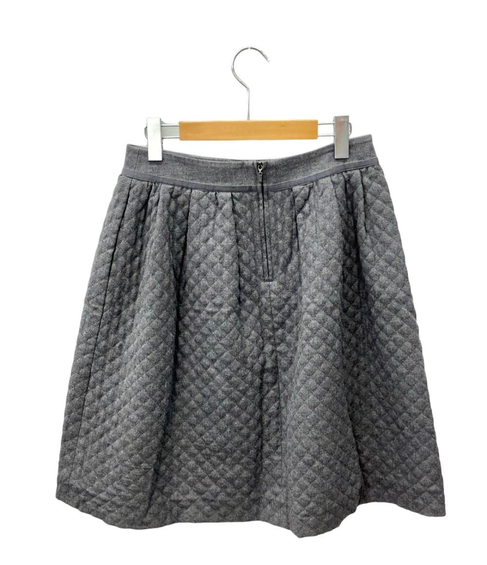 美品 フォクシー ダイアゴナル キルティングスカート レディース SIZE