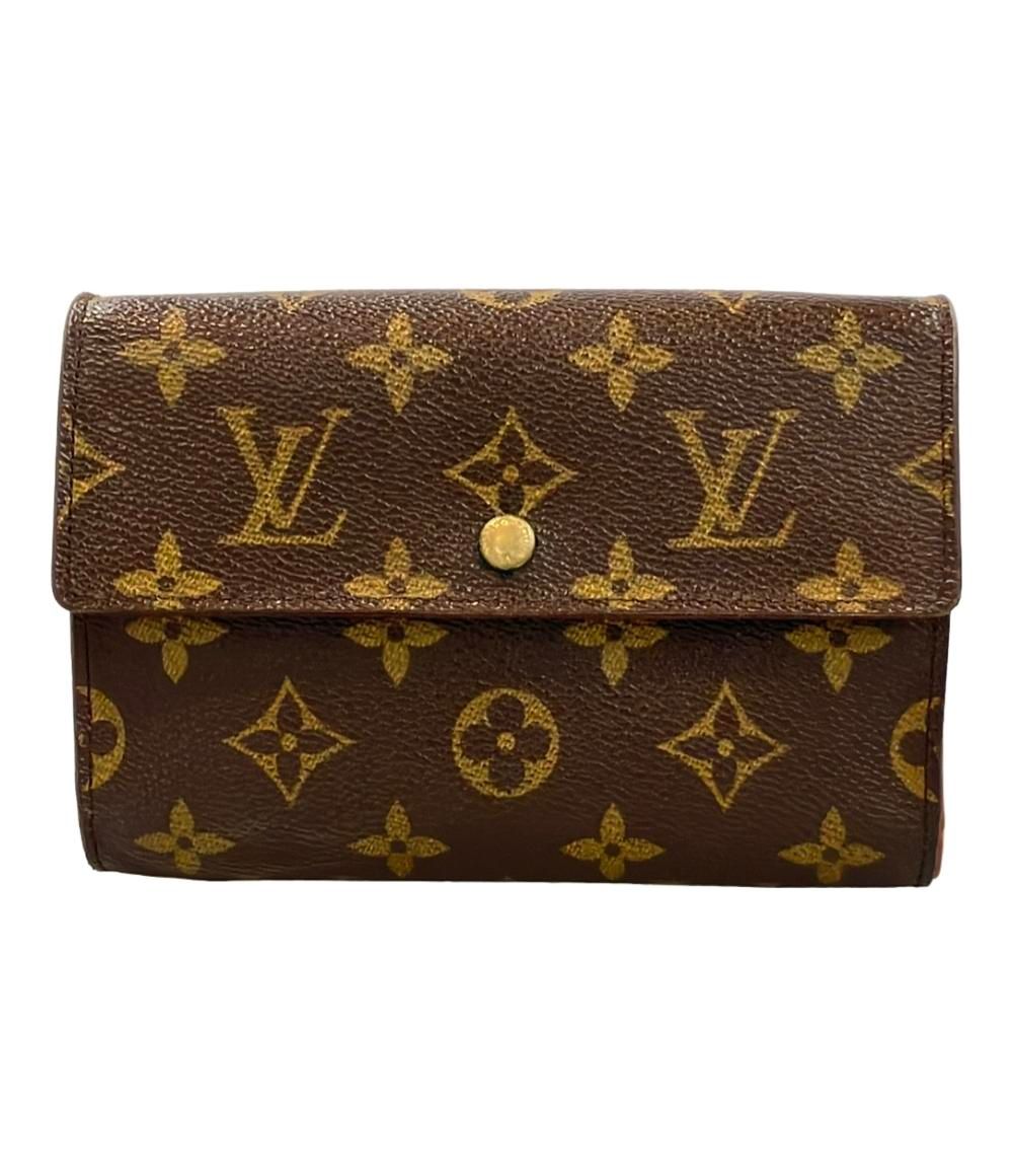 ✨パスケース付き✨ルイヴィトン ポルトトレゾール エテュイ パピエ 財布 ルイ・ヴィトン 三つ折り財布 パスケース付き ポルトトレゾール