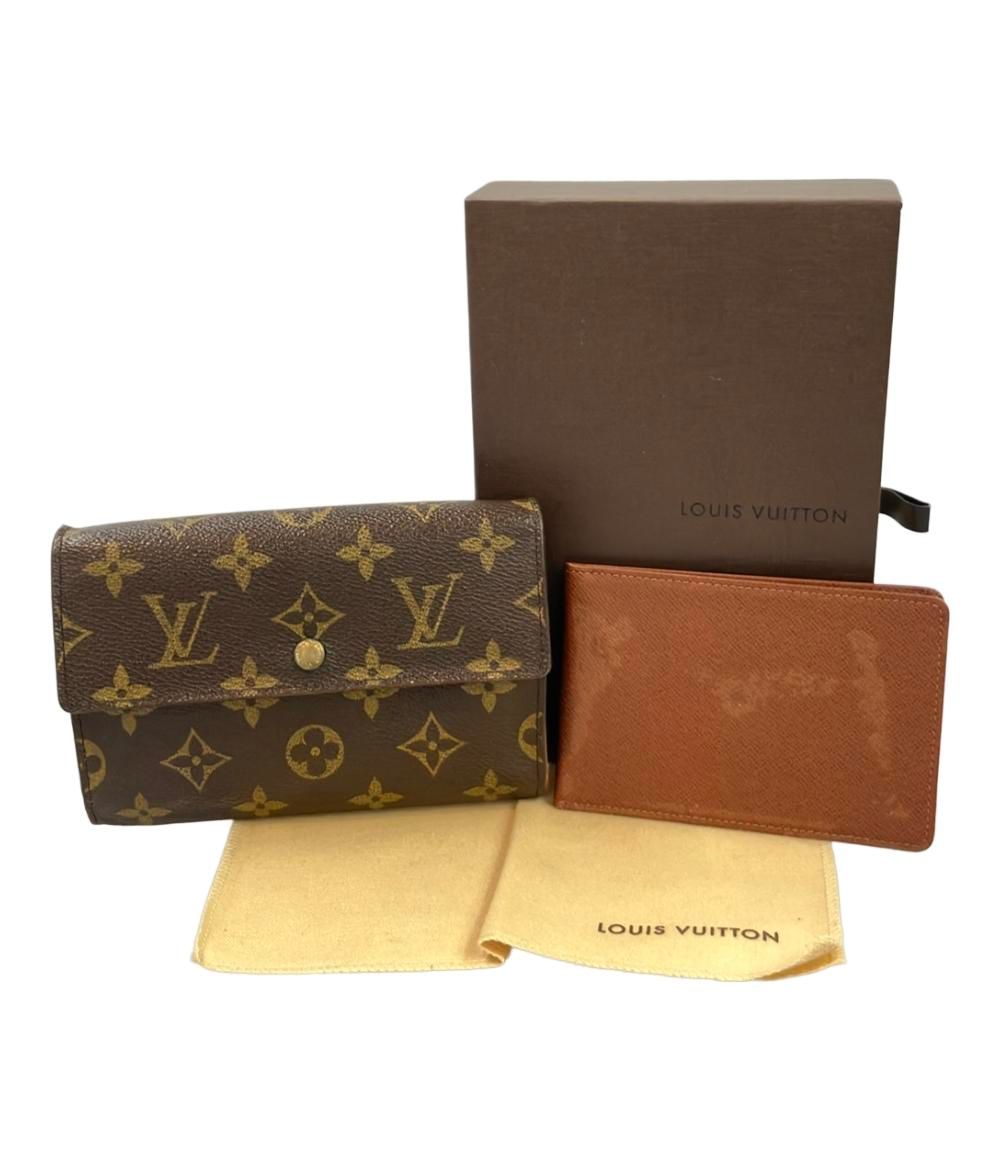 ルイ・ヴィトン 三つ折り財布 パスケース付き ポルトトレゾール