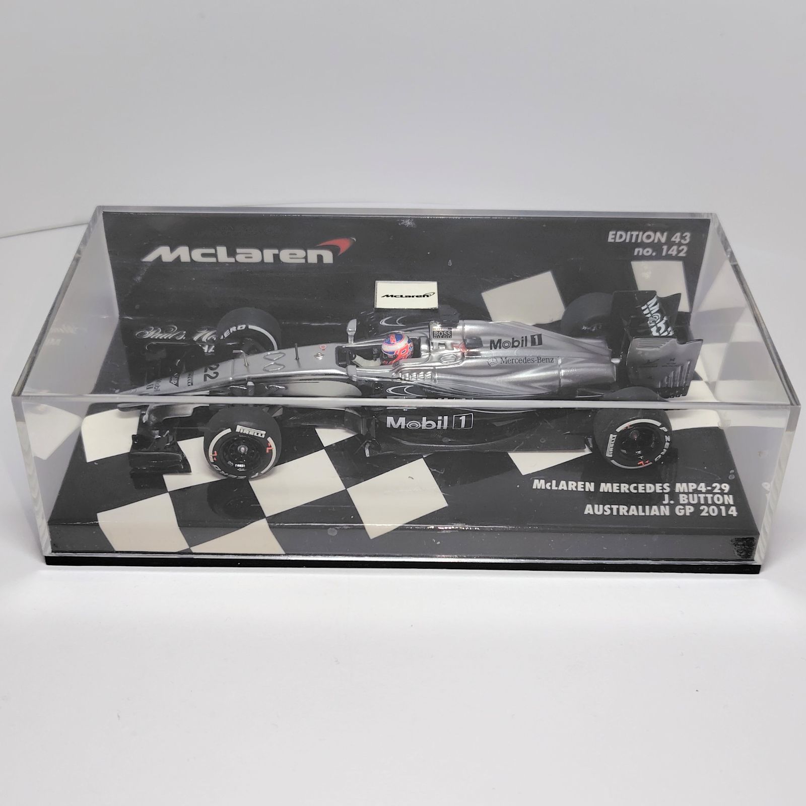 ミニチャンプス 1/43 マクラーレン メルセデス MP4-29 J.バトン 2014