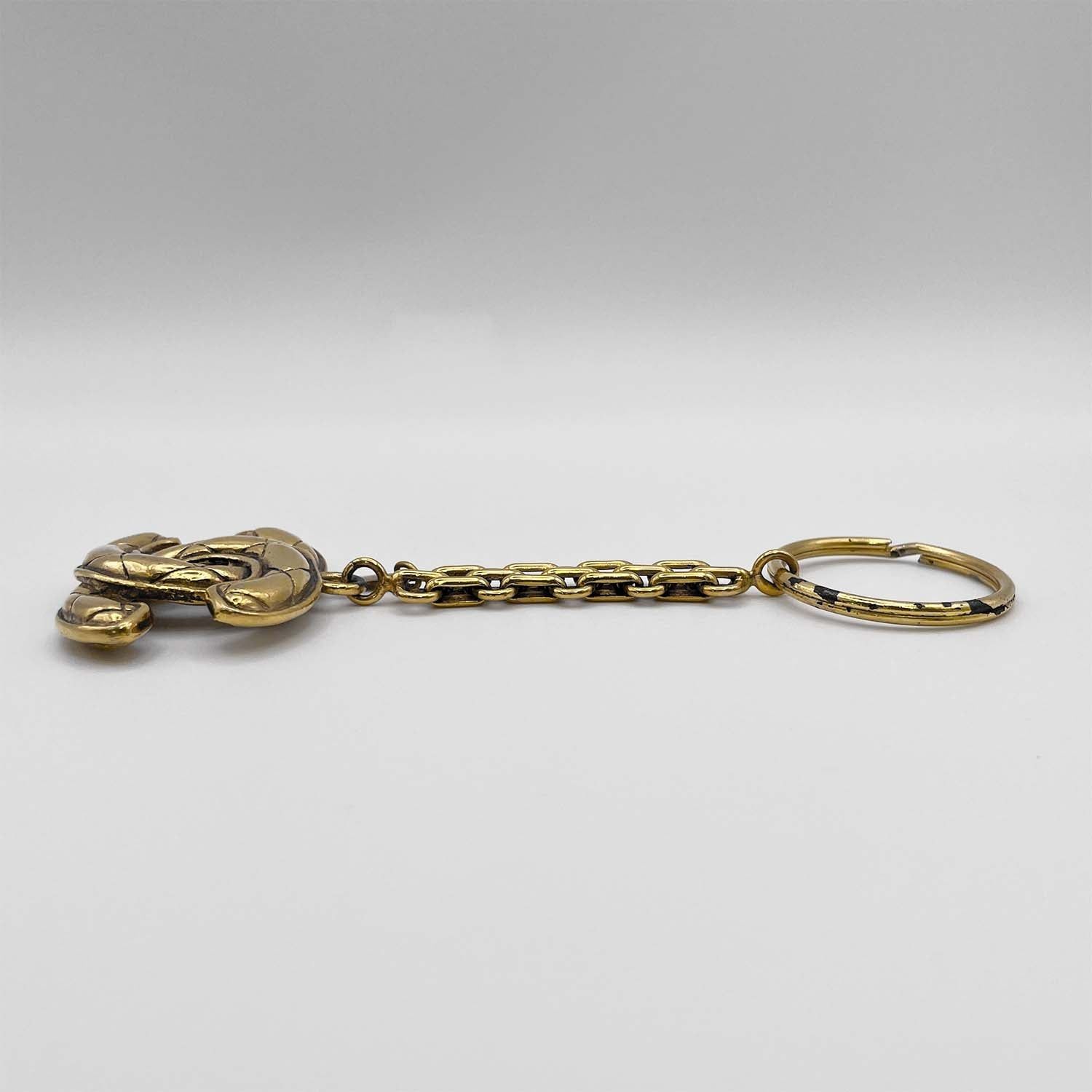CHANEL シャネル キーホルダー キーリング ゴールド ヴィンテージ ココ