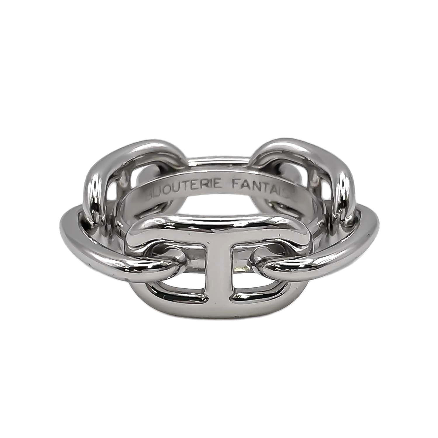 HERMES エルメス スカーフリング レガート シェーヌダンクル シルバー