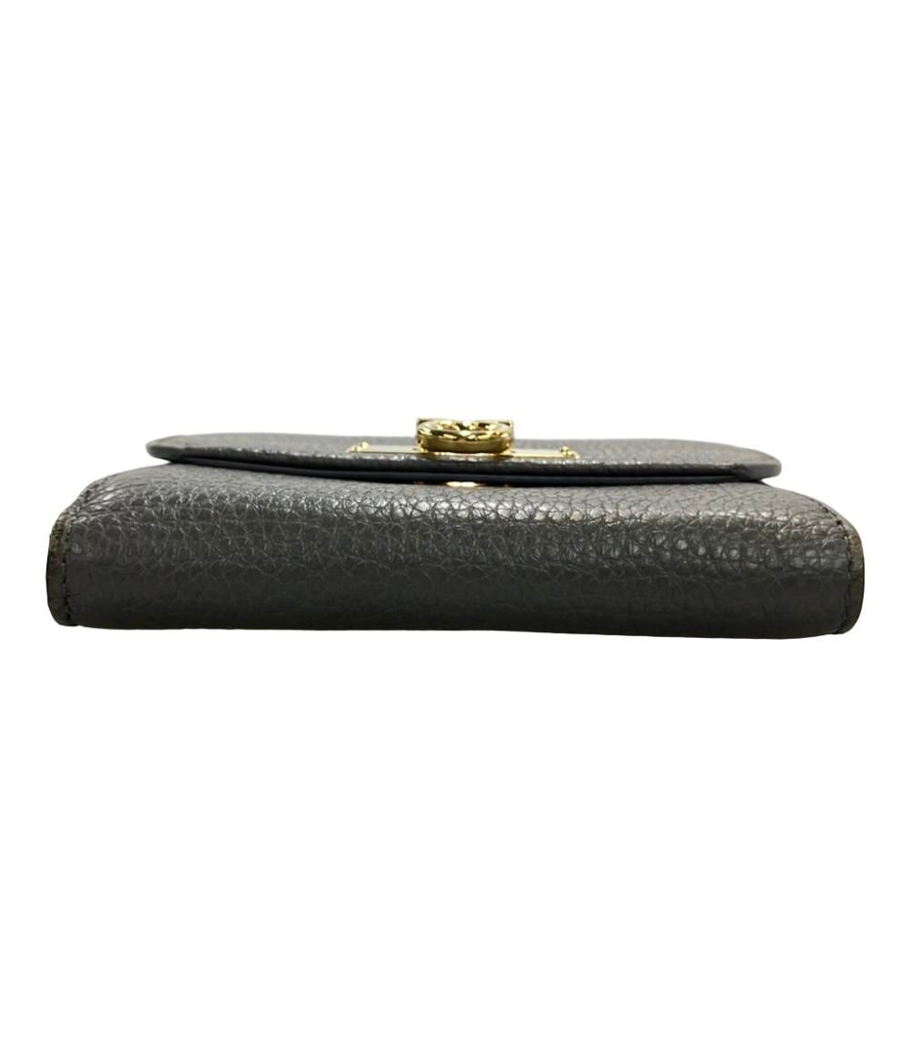 美品 サルヴァトーレフェラガモ ガンチーニ バイカラー 二つ折り財布 JL-22 C270 レザー レディース Salvatore Ferragamo 【1-0256892】 サルヴァトーレフェラガモ 二つ折り財布 レザー ガンチーニ JL-22 C268