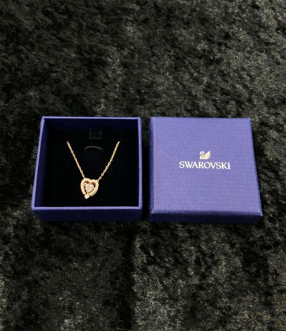 美品 スワロフスキー ネックレス ハートモチーフSparkling Dance Heart 5284188 レディース SWAROVSKI ...