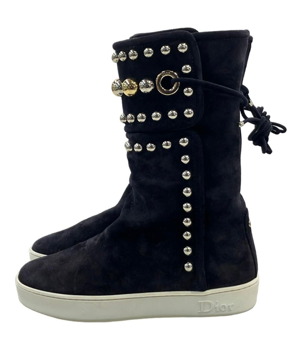 クリスチャンディオール ムートンブーツ スタッズ レディース SIZE 36