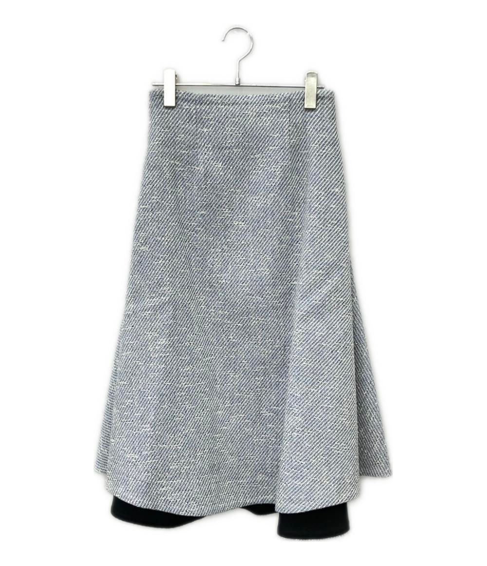 美品 ボーダーズアットバルコニー スカートセットアップ ツイード