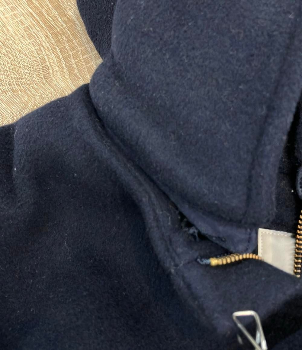 イエナ ウールコート フード付き ダブルジップ 二重織りシャルムフード