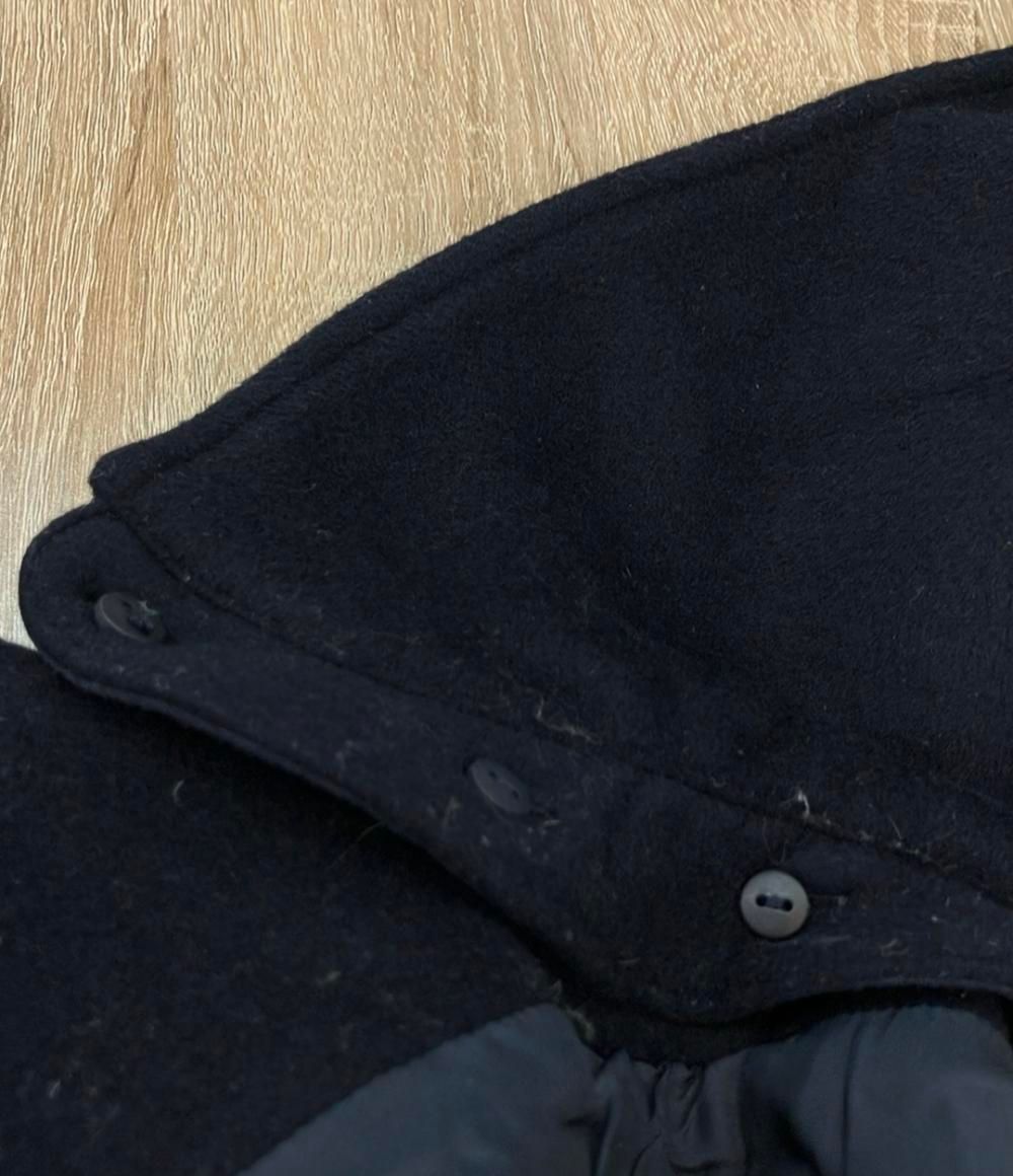 イエナ ウールコート フード付き ダブルジップ 二重織りシャルムフード