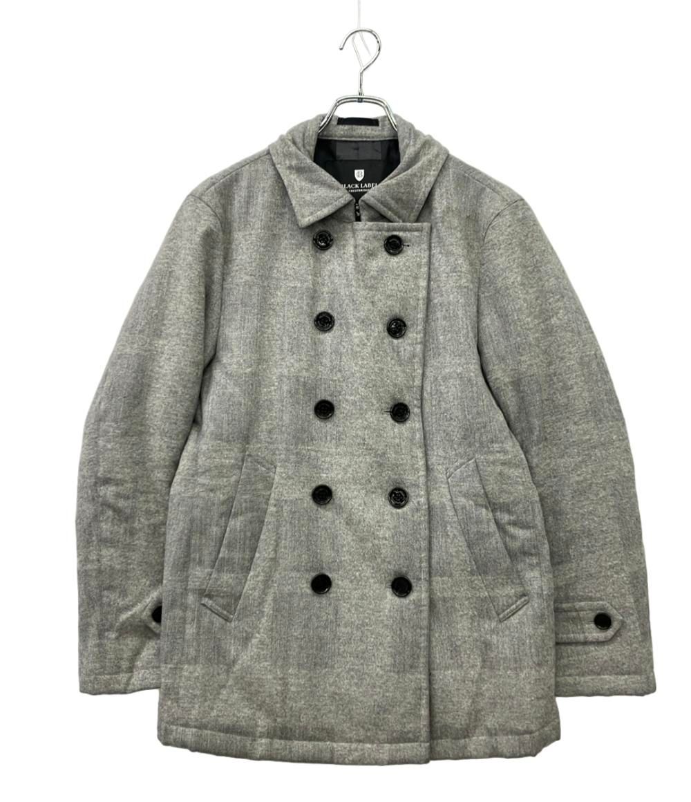 メンズ 【美品】BLACK LABEL CRESTBRIDGE グレー ピーコート M