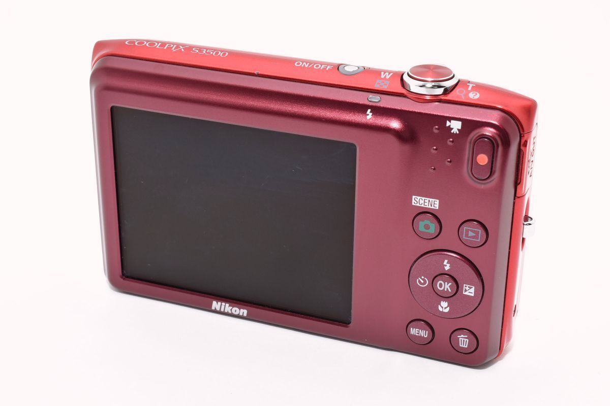 ☆美品☆ Nikon COOLPIX S3500 レッド Amazon | Nikon デジタルカメラ COOLPIX S3500 光学7倍ズーム 有効画素