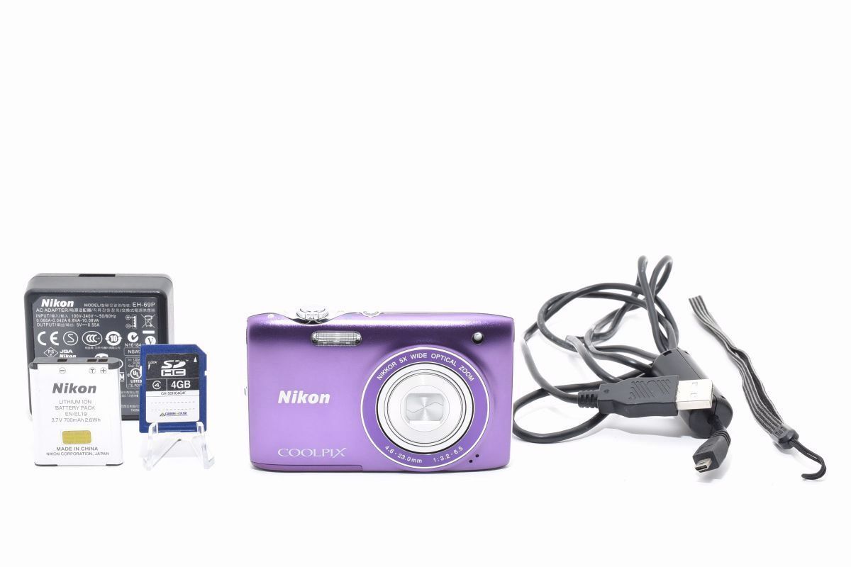極美品｜Nikon COOLPIX S3100 クールピクス デジタルカメラ ファイン