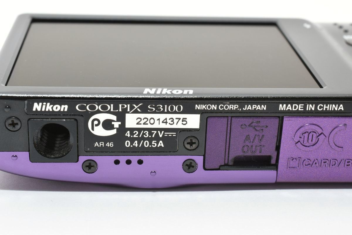 極美品｜Nikon COOLPIX S3100 クールピクス デジタルカメラ ファイン