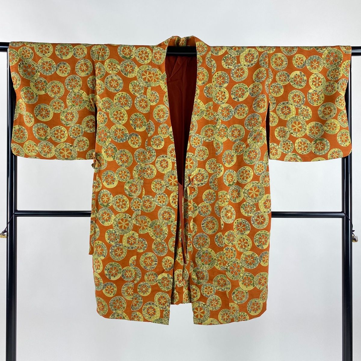 平和屋着物■極上 インド・アッサム 野蚕糸 手織 ムガシルク 道中着 スリーシーズン 紗紬 塵除け ロング丈 横段文 逸品 未使用 CZAA4107s5 平和屋着物□極上 インド・アッサム 野蚕糸 手織 ムガシルク 道中着