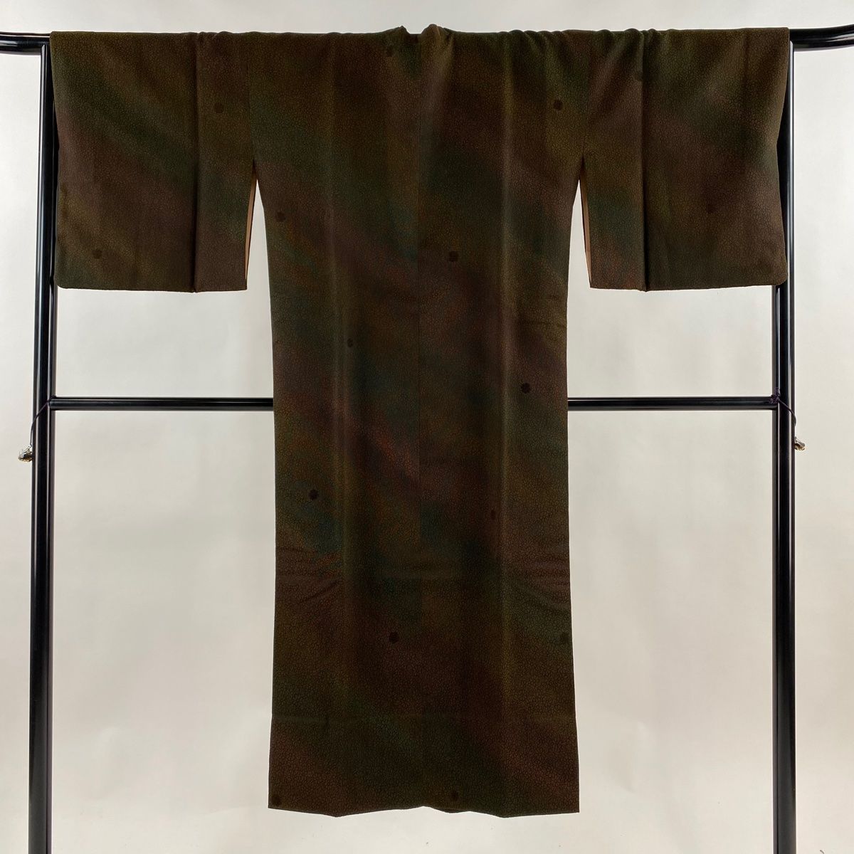 平和屋着物□極上 道中着 ロング丈 洛遊庵 間道 逸品 DZAB0845kh5