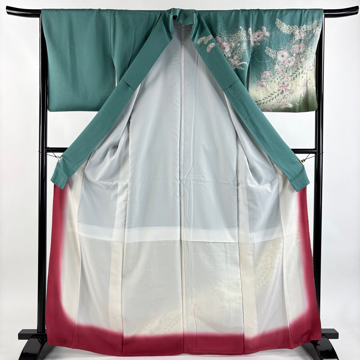 【正絹絽 辻が花訪問着4点】未使用近い　美品 夏着物 裄丈長め トール　ゆったり 正絹絽 辻が花訪問着4点】未使用近い 美品 夏着物 裄丈