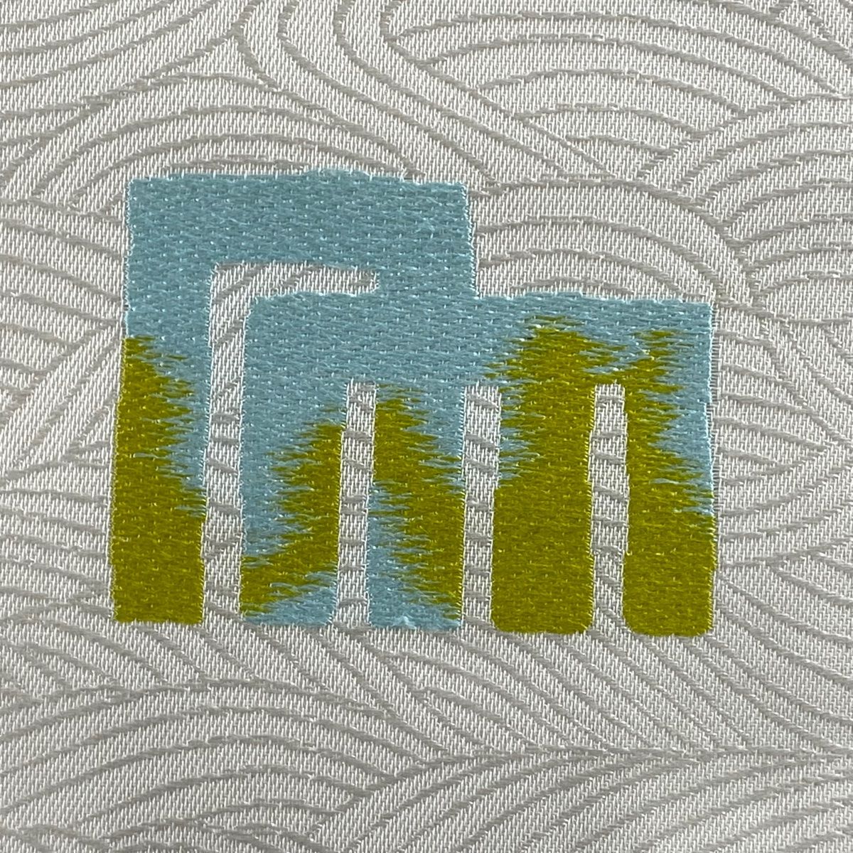 平和屋着物○スリーシーズン 春夏秋 八寸名古屋帯 組織 変わり市松文