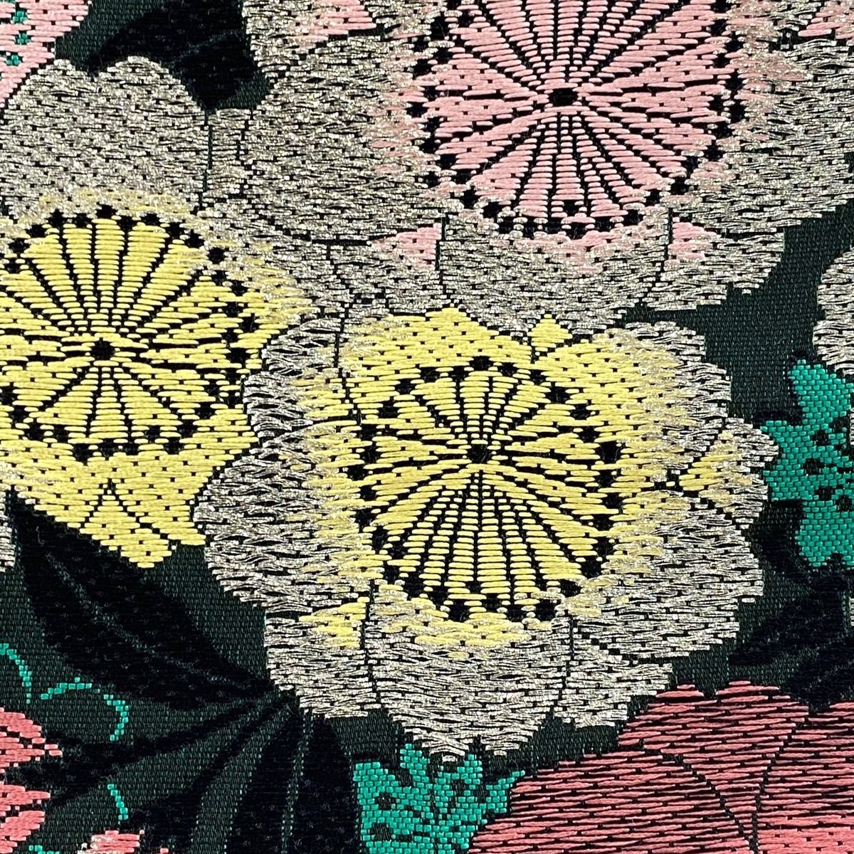 ≪早い者勝ち≫【美品】 袋帯 正絹 振袖用 六通 銀色 銀糸 桜花