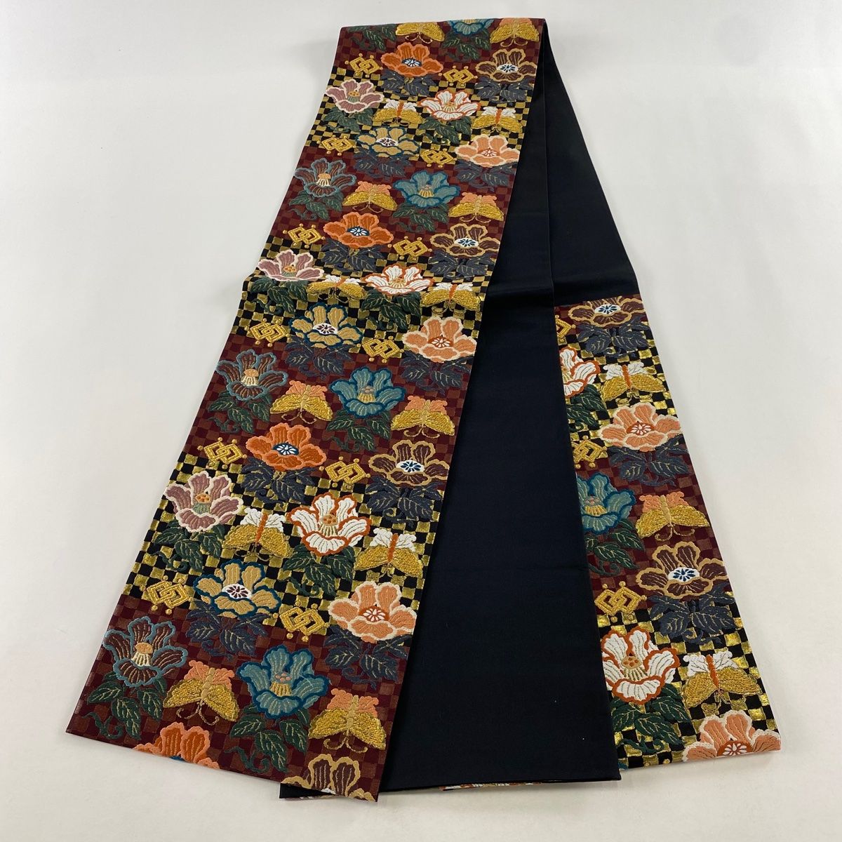 ⑥⑨⑤中国刺繍 袋帯 正絹 六通 ⑥⑨⑤中国刺繍 袋帯 正絹 六通 ⑥⑨⑤中国刺繍 袋帯 正絹 六通