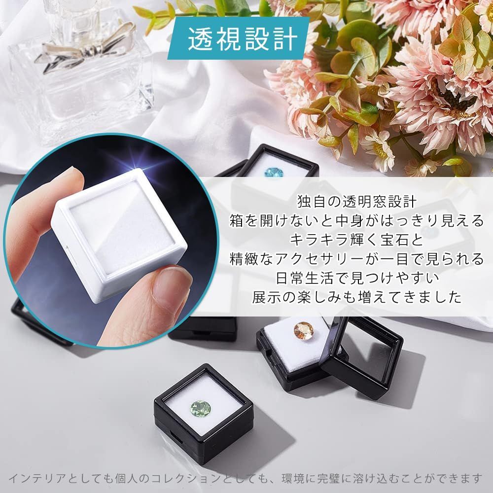 DIY 小型展示ケース スポンジ固定 コレクション 石 天然石