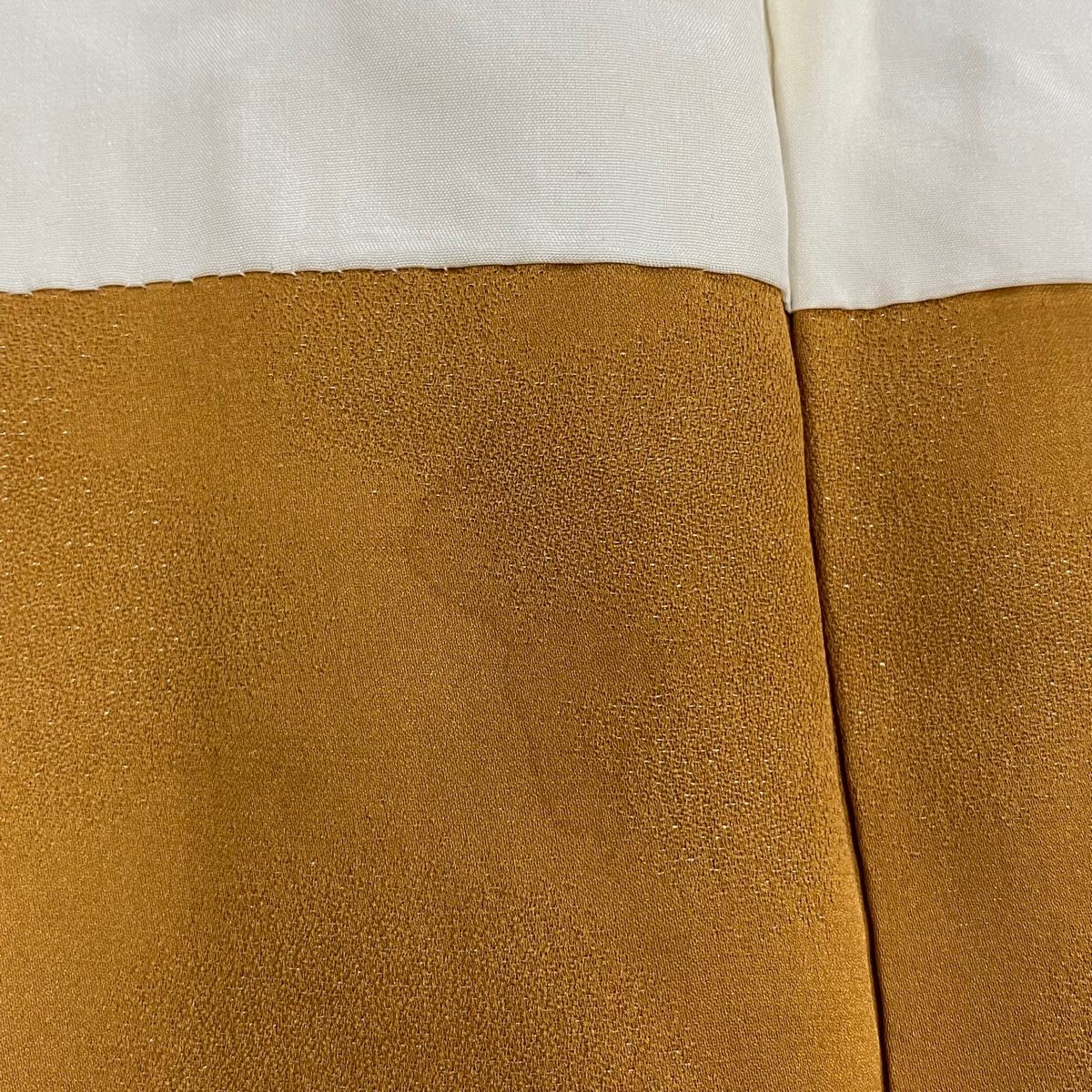 訪問着 身丈152cm 裄丈62.5cm S 袷 辻が花柄 銀通し 絞り 薄茶色 正絹