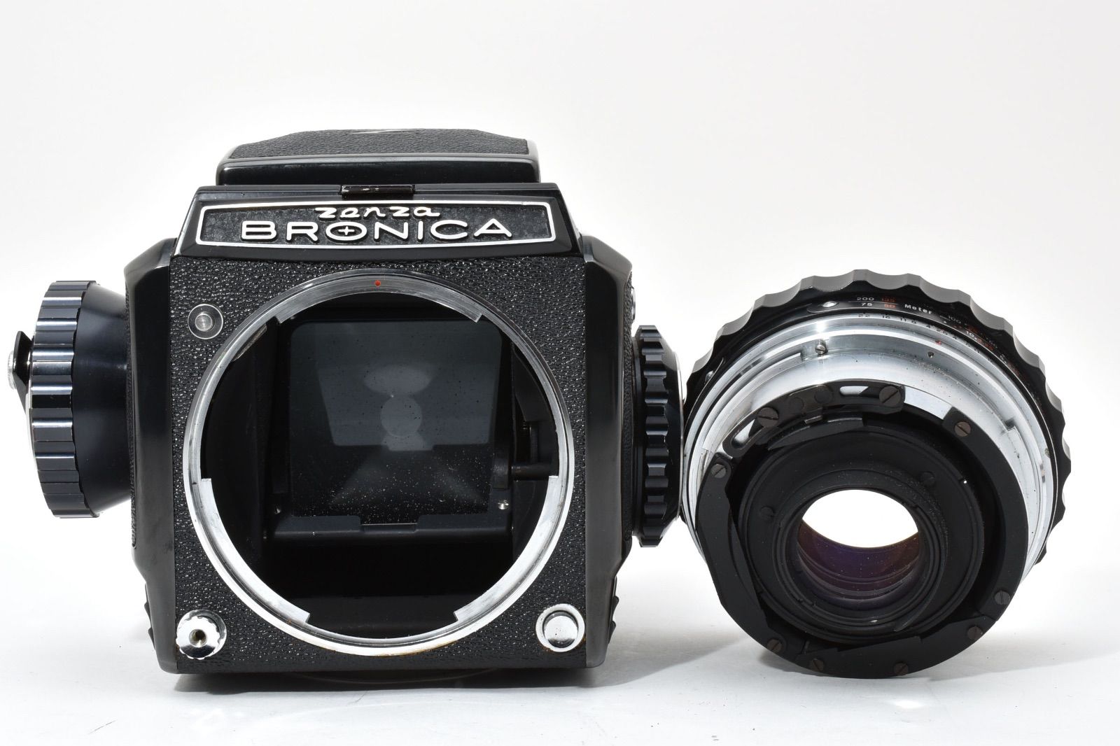 ◇◇ 極上完動品 ゼンザ ブロニカ Zenza Bronica S2 ブラック 75mm f2