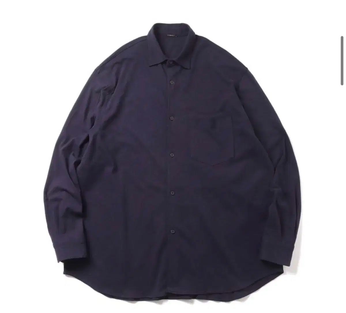 23ss COMOLI コモリ コットン ジャージー シャツ 1 ネイビー タグ COMOLI コモリ 23SS X01-05016 コットンジャージ コモリシャツ 長袖