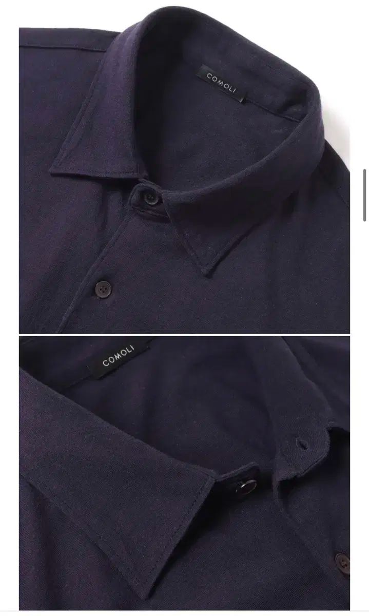 23ss COMOLI コモリ コットン ジャージー シャツ 1 ネイビー タグ COMOLI コモリ 23SS X01-05016 コットンジャージ コモリシャツ 長袖