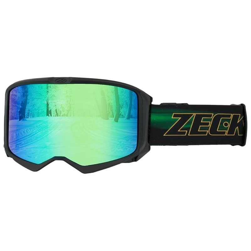 ULTRA LENS ゴーグル 緑色 プレミアムレンズ ZECK （ゼック） スノーゴーグル ゴーグル LZ-18J アジアンフィット