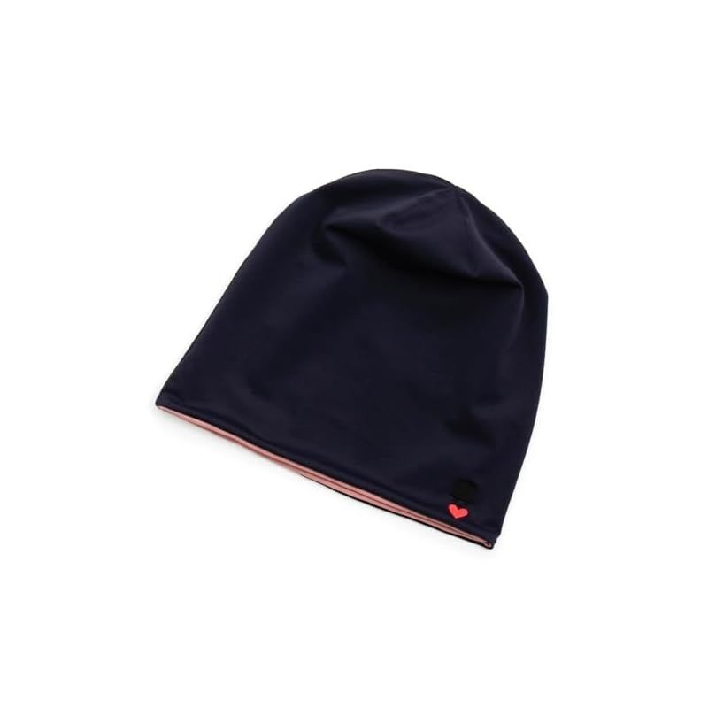 [Bohemians] ラブハット（刺繍） ECOポリエステル リバーシブルワッチキャップ《NAVY×PINK(ネイビー×ピンク)》Sサイズ ボヘミアンズ LOVE HAT EMB ECO POLYESTER REV WATCH CAP 1