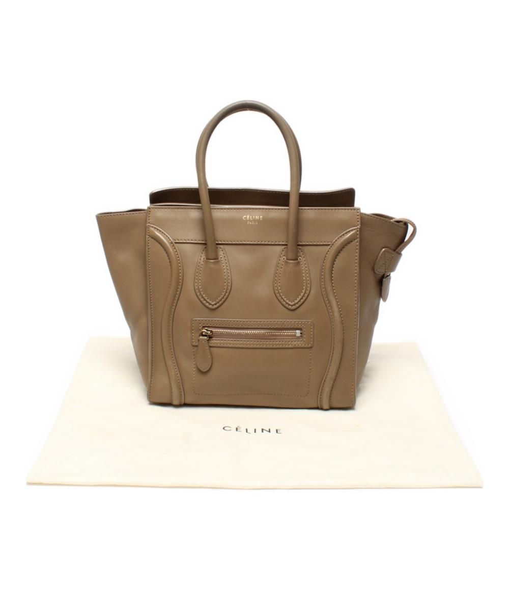 CÉLINE ラゲージ マイクロショッパー レザー ハンドバッグ 楽天市場】【中古】CELINE セリーヌ ラゲージ マイクロショッパー