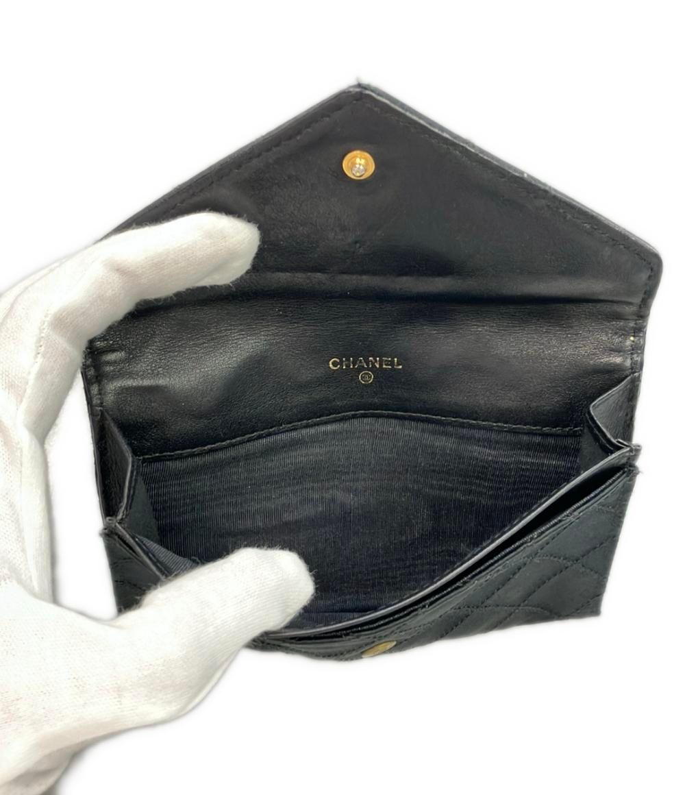 CHANEL シャネル ビコローレ ケース サテン CHANEL シャネル ビコローレ コインケース 小銭入れ サテン ブラック 1