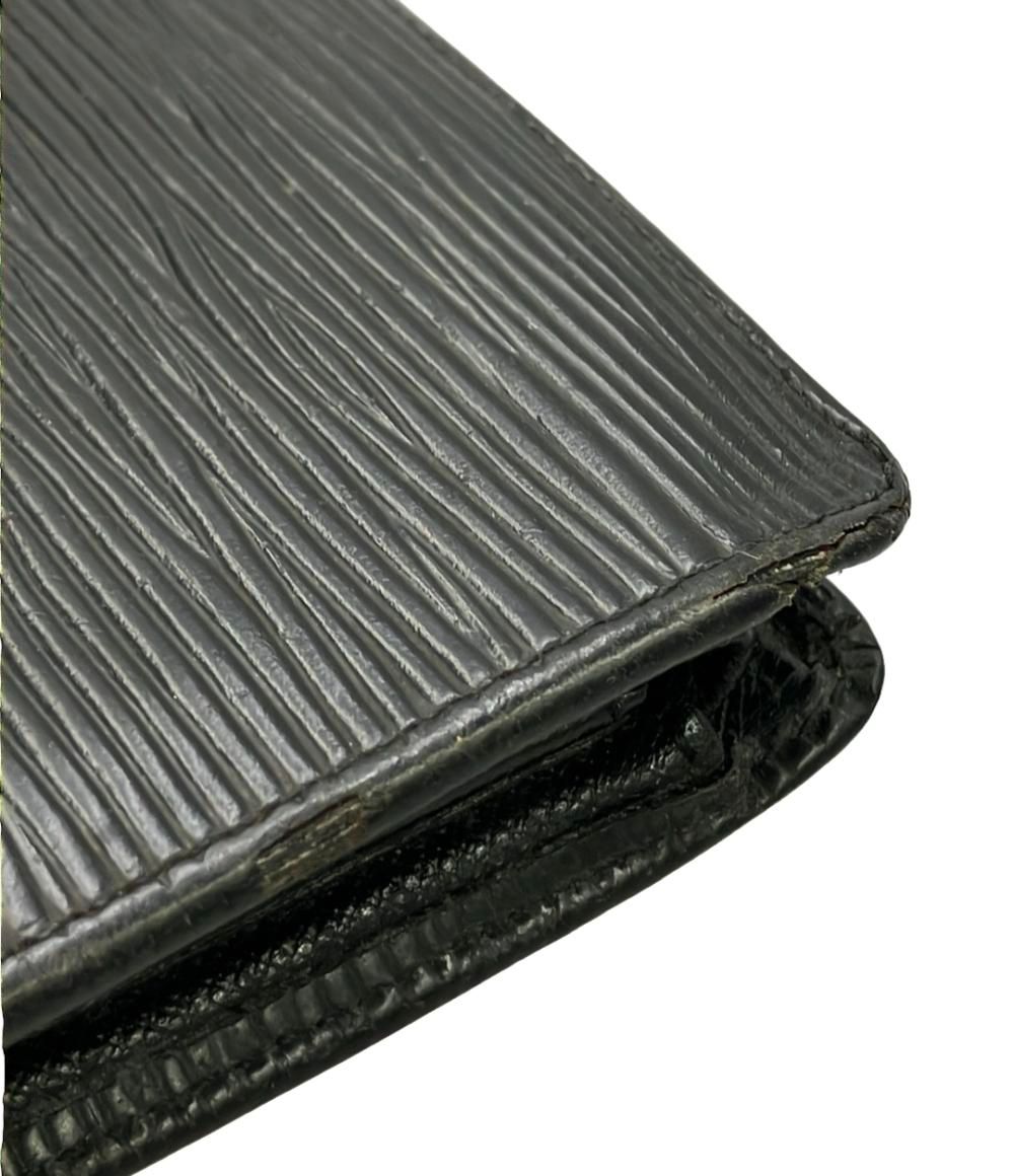 ルイ・ヴィトン 二つ折り財布 エピ ポルト ビエ カルトクレディ モネ