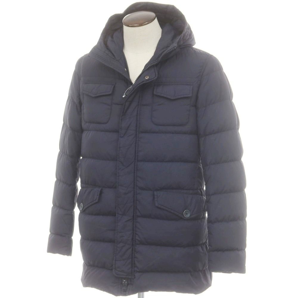 【中古】ヘルノ Herno POLAR-TECH ナイロン フーデッド ダウンコート ライトネイビー【サイズ48】【メンズ】 - メルカリ