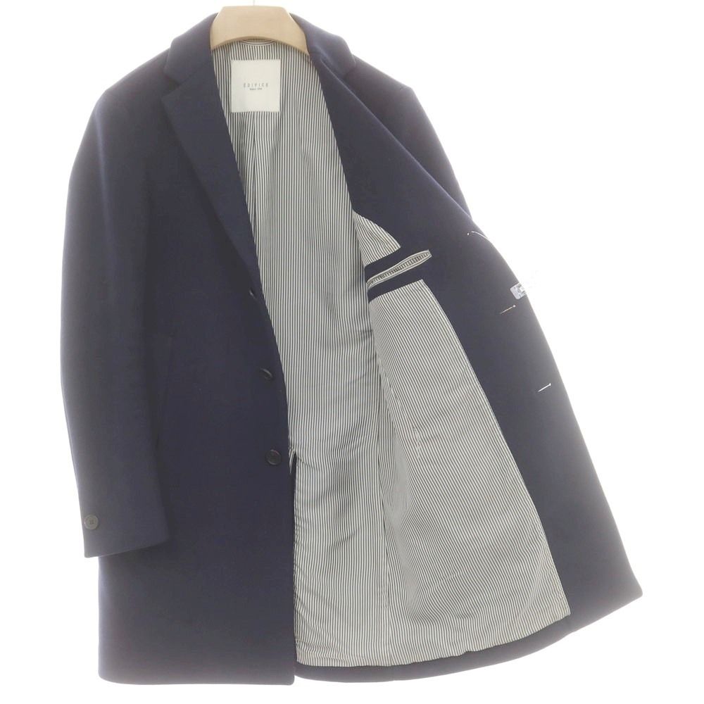 中古】エディフィス EDIFICE ウール チェスターフィールドコート