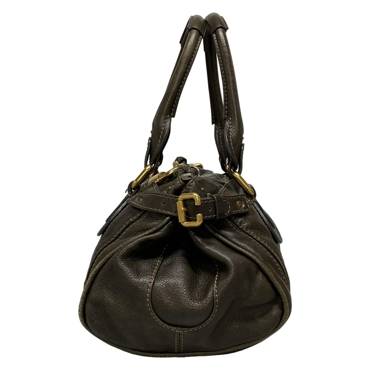 Chloe(クロエ) ハンドバッグ パディントン カーキ レザー - メルカリ